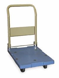 APPROVED VENDOR Platform Truck: 330 lb, 28 in L x 18 in W x 36 in H Overall Dim., Blue, Plastic (MPN 2TUT5). Key specifications — attr1345828: Blue; attr1345811: (2) Swivel; attr1345838: APPROVED VENDOR.