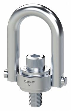 ADB HOIST RINGS Hoist Ring: Pivot/Swivel, Stainless Steel, 1/2"-13, Max. 1,250 lb, Lifting/Pulling (MPN 29301). Key specifications — Brand: ADB HOIST RINGS; Thread Size: 1/2"-13; Operation: Lifting.