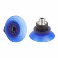 SCHMALZ Vacuum Pad Assembly: Deep, G1/4 in, 69.7 mm Pad Dia, Elastodur ED, Blue, 85 A, SAX (MPN 10.01.19.00216). Key specifications — attr1019101: 10.01.19.00216; attr1019103: SCHMALZ; attr1019107: 85 A.