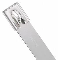 PANDUIT Cable Tie: 23 1/2 in Nominal Lg, 6 in Nominal Max. Bundle Dia., 0.63 in Wd, Silver, 50 PK (MPN MLT6SH-LP). Key specifications — Brand: PANDUIT; Locking Style: Retained Tension; Color: Silver.