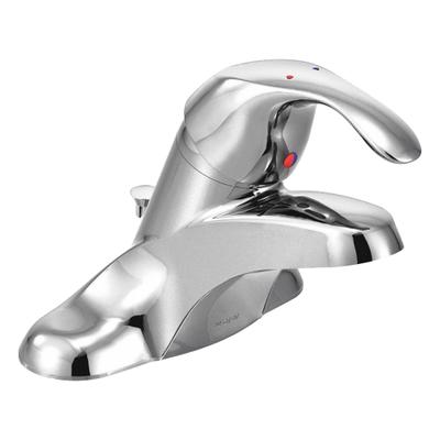 MOEN Low Arc Bathroom Faucet: M-Bition, Brass, Chrome Finish, 2.2 gpm Flow Rate - Centerset Handle Bathroom Faucets