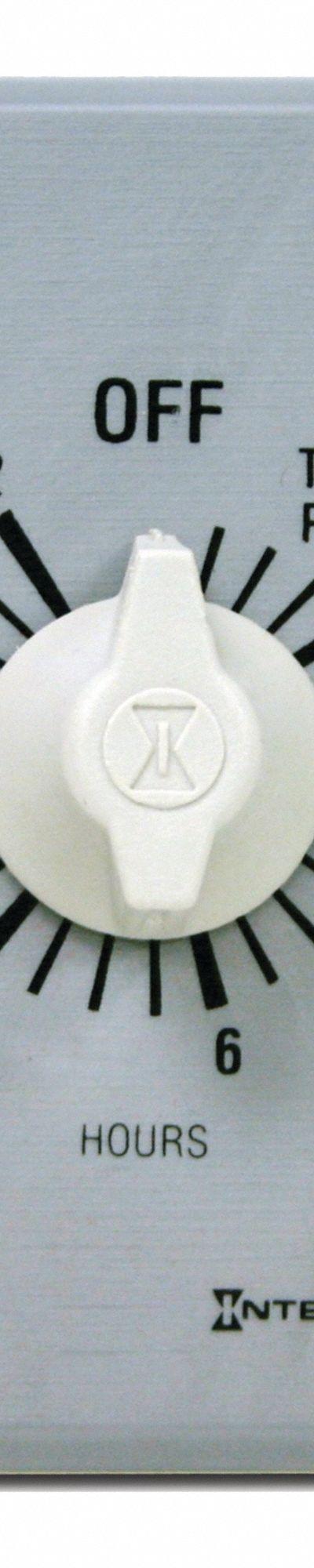 INTERMATIC Spring-Wound Timer: 12 hr Max - Spring-Wound Mechanical Timers with Wall Plates