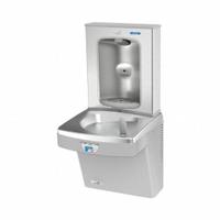 OASIS Drinking Fountain with Bottle Filler: On-Wall, 8 gph @ 50°F, Touchless Sensor, Stainless Steel (MPN PG8FEBFT STN). Key specifications — Brand: OASIS; Housing Material: Stainless Steel; Filter Access: Top Panel Access; Housing Finish: Stainless; Chilling Capacity: 8 gph @ 50°F; Housing Color: Silver.