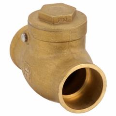 HAMMOND VALVE Swing Check Valve: Swing, Inline Valve Body, 1 1/2 in Pipe Size, Sweat x Sweat, Brass (MPN 968 1-1/2). Key specifications — Brand: HAMMOND VALVE.