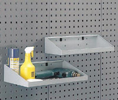 KENNEDY Toolboard Shelf: For Square Pegboard Hole Shape, 18 in x 6 3/4 in x 4 in - Shelves for Square-Hole Pegboard