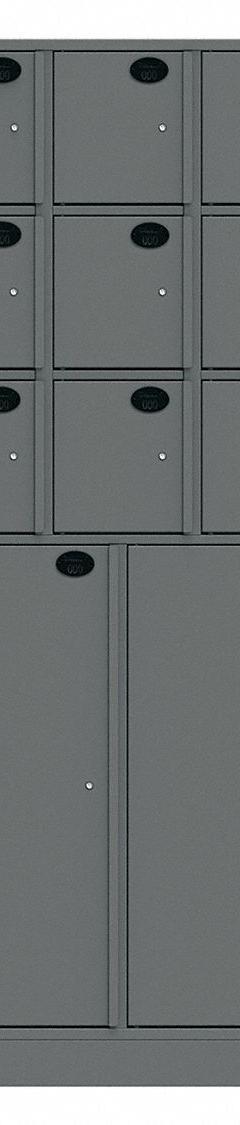 SENTINEL Law Enforcement Evidence Locker: Non-Pass-Through Backing, Slam Latch, 11 Compartments (MPN 11AA-NPT). Key specifications — Brand: SENTINEL; Product Ships: Assembled; Color: Gray.