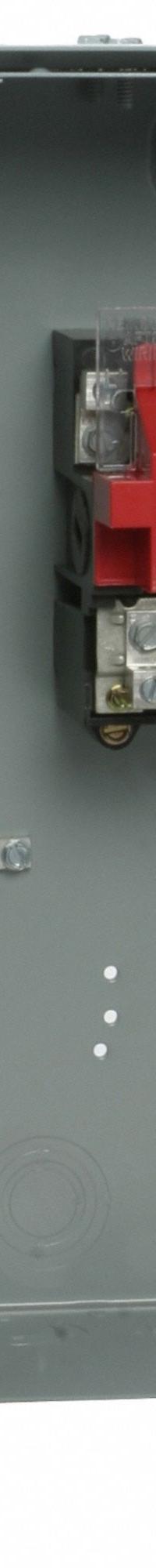 EATON Safety Switch: Non-Fusible, 30 A, Three Phase, 600V AC, Galvanized Steel, Indoor/Outdoor (MPN DH361URK). Key specifications — attr867131: EATON.
