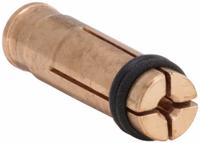 PRO WELD Collet: For #4 (12 ga) Stud Dia, For 1/4 in to 1 1/4 in Stud Lg (MPN CDB-010). Key specifications — Material: Copper; Manufacturer Part Number: CDB-010; Brand: PRO WELD.