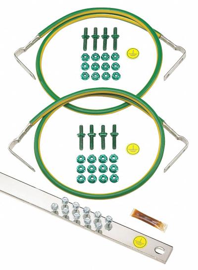 PANDUIT Grounding Strip System: Copper, (20) #12-24 Grounding Bar Holes and Size