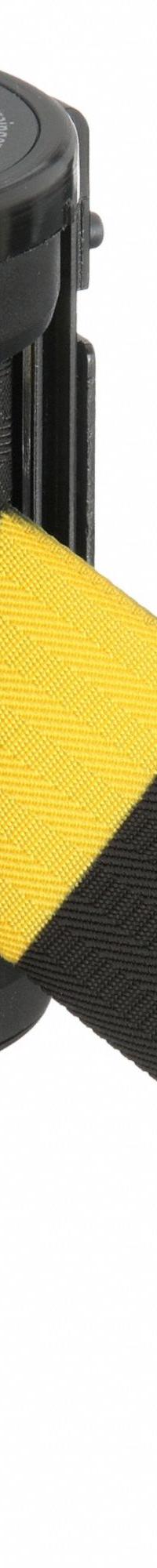 TENSABARRIER Replacement Belt Cassette: Black/Yellow, 4 in Overall Ht, 7 1/2 ft Belt Lg, Pattern (MPN CASSETTE-STD-NO-D4X-C). Key specifications — attr193628: TENSABARRIER; attr983760: Diagonal Stripe; attr983762: No Legend; attr981605: Receiver and Tape End Piece.
