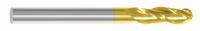 APPROVED VENDOR Ball End Mill: Carbide, TiN Coated, 3 Flute, 5/8" Mill Dia, 1-1/4" LOC, 3-1/2" OAL (MPN 222-001231)