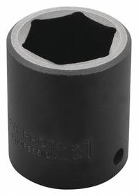 PROTO Impact Socket: 1/2 in Drive Size, SAE, 1 1/8 in Socket Size, 6-Point, Std, 2 in Overall Lg (MPN J7436H). Key specifications — attr1215501: PROTO; attr1215515: Black Oxide; attr1215518: 1-1/8 in.