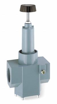 WILKERSON Compressed Air Regulator: Zinc, 1 1/2 in NPT, 1,200 cfm, 10 psi to 125 psi, Knob (MPN R40-0B-000). Key specifications — attr111664: No; attr111400: R40; attr111627: WILKERSON.
