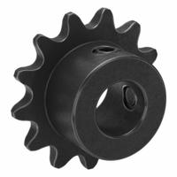TRITAN Roller Chain Sprocket: 25, For 1/4 in Chain Pitch, 3/8 in Bore Dia, 13 Teeth, Steel (MPN 25BS13H X 3/8). Key specifications — Brand: TRITAN.