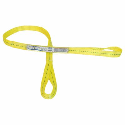 STREN-FLEX Web Sling: Type 4, Polyester, 1 Plies, 16 ft Sling Lg - High-Visibility Polyester Twisted-Eye Web Slings