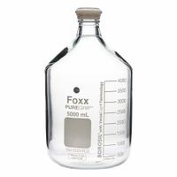 FOXX LIFE SCIENCES Glass Media, BOD, & Specialty Lab Bottles - Glass Lab Media Bottles: 10 L, GL45 (MPN 1501038-FLS). Key specifications — Closure Type: Screw-On; Mouth Size: Wide; Screw Closure Size: GL45; Brand: FOXX LIFE SCIENCES; Body Color: Colorless.