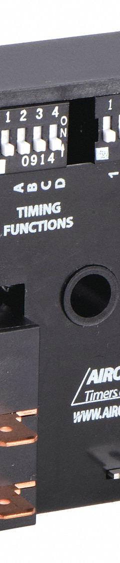 AIROTRONICS Multi-Function Encapsulated Timing Relay: Surface Mounted, 120V AC, 25 A (MPN MC1004531J). Key specifications — attr866844: 25 A @ 120V; attr866847: Delay On Make; attr866854: Surface; attr866861: 120V AC; attr866841: AIROTRONICS.