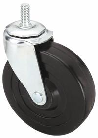 APPROVED VENDOR Stem Caster: Swivel, 5 in Wheel Dia., 1 1/4 in Wheel Wd, Rubber, 1 in Stem Lg (MPN 32J874). Key specifications — Brand: APPROVED VENDOR; Thread Size: 1/2"-13; Roll Up: Swivel.