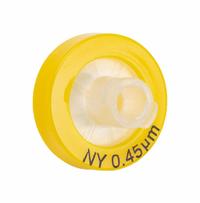 GLOBE SCIENTIFIC Syringe Filter: Non-Sterile, 0.45 um Pore Size, 10 mL Max Capacity - mL, Male (MPN SF-NYLN-4513). Key specifications — Housing Material: Polypropylene; Inlet Connection Gender: Female; Inlet Connection Type: Female Luer Lock; Outlet Connection Gender: Male; Brand: GLOBE SCIENTIFIC; Compatible Product Type: Male Luer Slip Outlet; Filter Material: Nylon; Outlet Connection Type: Male Luer Slip.