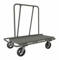 DURHAM MFG Panel Truck: 3,000 lb, Gray, 47 1/2 in L x 30 in W x 52 in H Deck, 13 1/4 in Deck Ht (MPN DT-3048-8MR-95). Key specifications — Color: Gray; Caster/Wheel Configuration: (2) Rigid; Brand: DURHAM MFG.