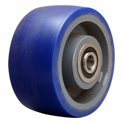 HAMILTON Caster Wheel: 6 in Wheel Dia., 3 in Wheel Wd, Polyurethane, 1,800 lb Load Rating - Easy-Roll Polyurethane Tread on Steel Core Wheels
