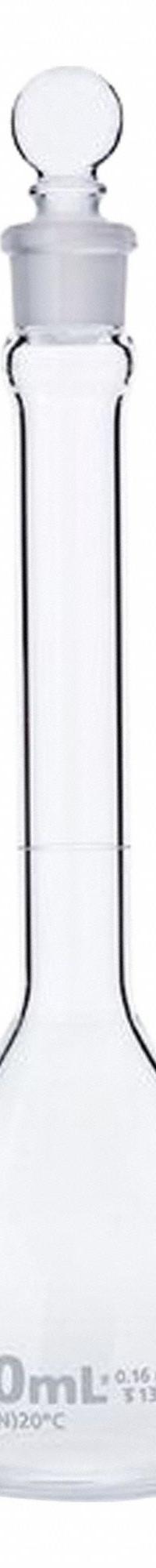 GLOBE SCIENTIFIC Glass Flasks: 100 mL, Colorless, B, 0.16 mL, Includes Closure, 170 mm Overall Ht (MPN 8250100). Key specifications — Tolerance: 0.16 mL; Body Color: Colorless; Brand: GLOBE SCIENTIFIC; Compatible with Stopper Size: 13; USP Specification: Type I.