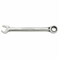 GEARWRENCH Box End Wrench: Steel, Chrome, 15 7/8 in Overall Lg, 15° Head Offset Angle, Std (MPN 9130D). Key specifications — attr309611: Chrome; attr309610: Steel; attr309604: No; attr309613: No; attr309615: Yes; attr324932: GEARWRENCH.