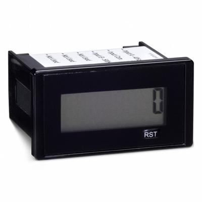 TRUMETER Hour Meter: Front Panel Mounting, 1 1/8 in x 2 in, 0 V AC/DC – 0 V AC/DC - Hour Meters