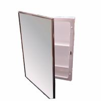 KETCHAM Medicine Cabinet: Rectangular, Glass, 22 1/4 in Overall Ht, 16 1/4 in Overall Wd, Recessed (MPN 672). Key specifications