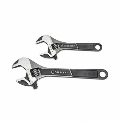 CRESCENT Adjustable Wrench Set: Alloy Steel, Black Phosphate - General Purpose Adjustable Wrench Sets