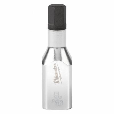 MILWAUKEE Socket: 3/8 in Drive Size, Hex Tip, 5/16 in Tip Size, 2 in Overall Lg - Hex Bit Sockets