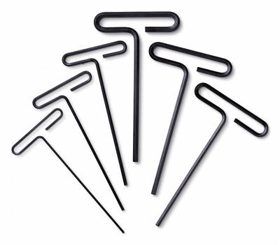 WESTWARD Hex Key Set: 11 - 15 Pieces, T, Metric and SAE, Std End, Long, 12 Pieces - T-Shaped Hex Key Sets