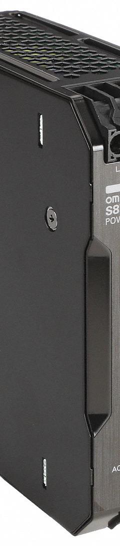 OMRON DC Power Supply: DIN Rail, 120 W Output Power - Rated, 5 A Current - Output, Single Phase (MPN S8VK-G12024). Key specifications — attr1044898: Single; attr1044874: Metal; attr1044879: 100 to 240V AC; attr211400: OMRON.
