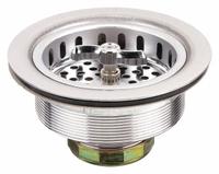 APPROVED VENDOR Strainer: Stainless Steel, Unfinished, 2 3/8 in Overall Ht, 4 in Overall Dia (MPN 1PPF6). Key specifications — Product Type: Sink Drain; Brand: APPROVED VENDOR; Finish: Unfinished; Material: Stainless Steel; Includes: Rubber Gasket.