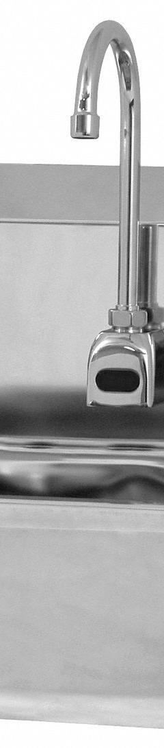 SANI-LAV Hand Sink: 1 Stations, 7 in Bowl Dp, 17 in Bowl Lg, 14 in Bowl Wd, Faucet Included, 18 ga (MPN ESB2-505L). Key specifications — Includes Side Splash: Side Splash Not Included; Series: Stainless Steel Hand Wash Sink; Brand: SANI-LAV; Power Source: Battery Powered.