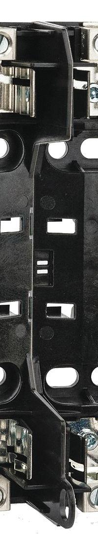 BUSSMANN Fuse Block: Open Block Design, 2 Pole, 600 V AC, Box Lug, Non-Indicating (MPN RM60030-2CR). Key specifications — Brand: BUSSMANN.