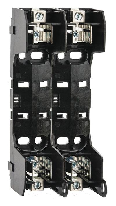 BUSSMANN Fuse Block: Open Block Design, 2 Pole, 600 V AC, Box Lug - Fuse Blocks for UL Class RK1 & RK5 Fuses
