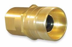 AEROQUIP Hydraulic Quick Connect Hose Coupling: 1/2 in Coupling Size, Brass, 3/8"-18 Thread Size (MPN 5100-S2-8B). Key specifications — Body Material: Brass; Thread Size: 3/8"-18; Brand: AEROQUIP.
