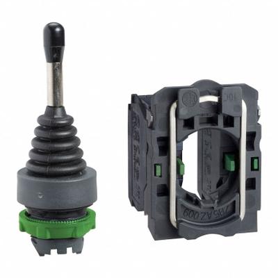 SCHNEIDER Joystick Operator: Vertical Operation, 2 Positions, 1NO, Maintained - Joystick Operators with Contact Blocks
