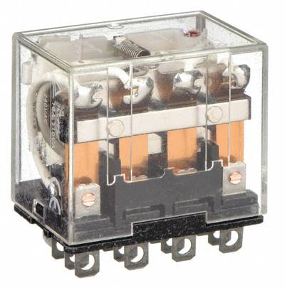OMRON General Purpose Relay: Socket Mounted, 10 A Current Rating, 24V AC, 4PDT - Socket-Mounted Relays