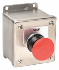 SIEMENS Control Station: Mushroom Head Push Button, 0 Pilot Lights, 1NO/1NC, Stop, Momentary (MPN 52C104S). Key specifications — Brand: SIEMENS; Operator Legend: Stop; Operator Color: Red; Operator Configuration: Mushroom Head Push Button; Operator Configuration Type: (1) Mushroom Push Button.