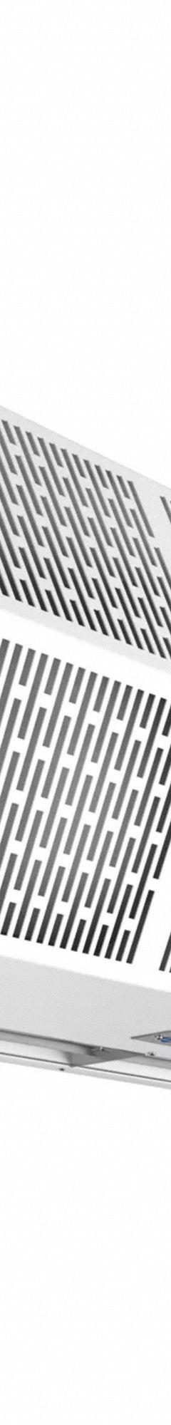 Unhtd 14"H 51"W 15"D Alumin Air Curtain: Ambient Air, Std Profile, For 4 ft Opening Wd, 1,882 cfm (MPN SHD07-1048AC-P-G). Key specifications — Brand: BERNER.
