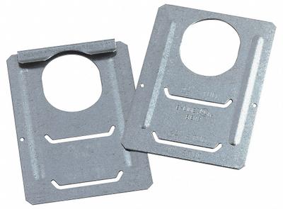 B-LINE BY EATON Support Bracket: Galvanized Steel, Silver, 1 in Overall Dp - Mounting Accessories for Electrical Boxes