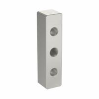 Base Plate: 40 Series, Aluminum, 19 mm x 19 mm x 80 mm, Drop-In, Double, Adj (MPN 40-2130). Key specifications — Includes Fasteners: No; Mounting Type: Drop-In; System of Measurement: Metric; Finish: Anodized; Brand: 80/20; Material: Aluminum; Product Type: Center Tap Base Plate; Adjustable: Yes.