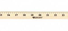 WESTCOTT Meter Stick: 10431, 3 5/16 ft, 0.23 in Thick, 1/16 in/1 mm, Clear, Black, Rigid, Matte. Key specifications — attr939978: 1 mm; attr934745: WESTCOTT; attr944509: Clear; attr939993: Decimal; attr986193: Printed.