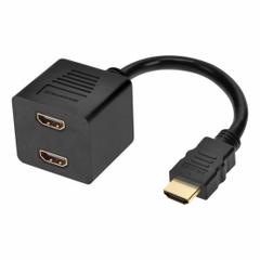 MONOPRICE HDMI Splitter: (1) HDMI Male x (2) HDMI Female Splitter, Black (MPN 2522). Key specifications — Product Type: Audio/Video Splitter; Manufacturer Part Number: 2522; Brand: MONOPRICE; End 1 Connection Type: HDMI Male; End 2 Connection Type: HDMI Female.