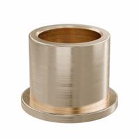 Flanged Sleeve Bearing: Bronze, SAE 841, 10 mm Bore, 13 mm OD, 12 mm Lg, -35°F to 300°F, 10 PK (MPN FFM1013-12B). Key specifications — System of Measurement: Metric; Material Grade: SAE 841; Flange Type: Flanged; Brand: OILITE.