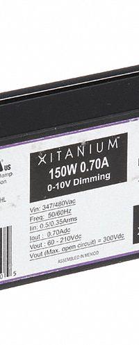 ADVANCE LED Driver: Class 2, 150 W Max. Power Output, 347 to 480V AC, 60 to 210V DC, 0.70 A, 0-10V (MPN XH150C070V210CNF1). Key specifications — Brand: ADVANCE; Output Voltage: 60 to 210V DC; Dimming Method: 0-10V; Output Current: 0.70 A.