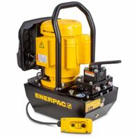 ENERPAC Hydraulic Electric Pump, High Flow: 10,000 psi Max. Op Pressure, 20 cu in/min Max. Flow Rate (MPN ZE2408EI). Key specifications — attr941810: ZE2408EI; attr941814: Hold.