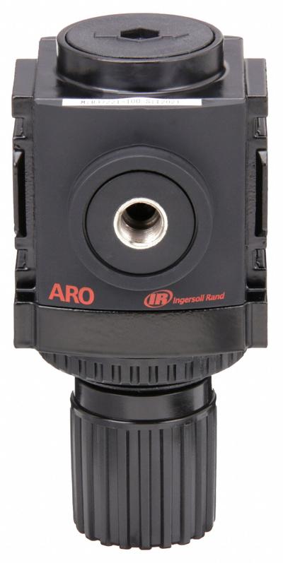 ARO Compressed Air Regulator: Aluminum, 1/4 in NPT, 86 cfm, 0 psi to 140 psi - ARO FRL Air Regulators